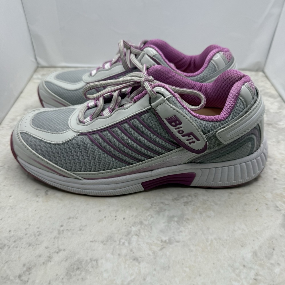 Orthofeet BioFit Verve 973 Women's Size 8 B Gray Pink Orthopedic Walking Shoes